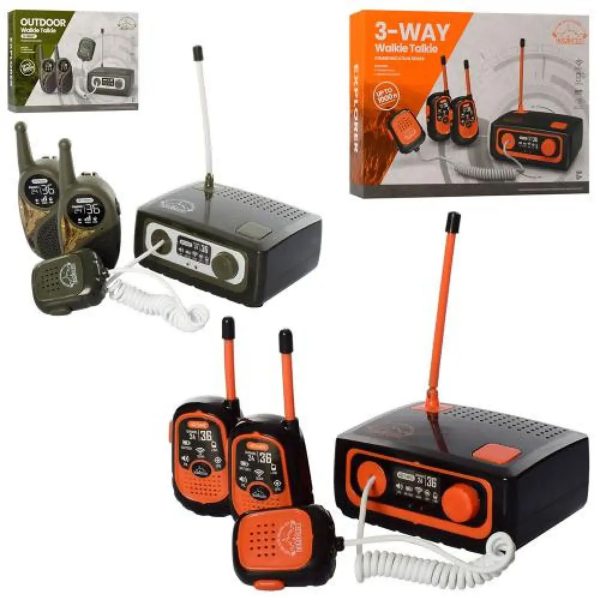 بیسیم اسباب بازی مدل Walkie talkie 3-way مجموعه 3 عددی