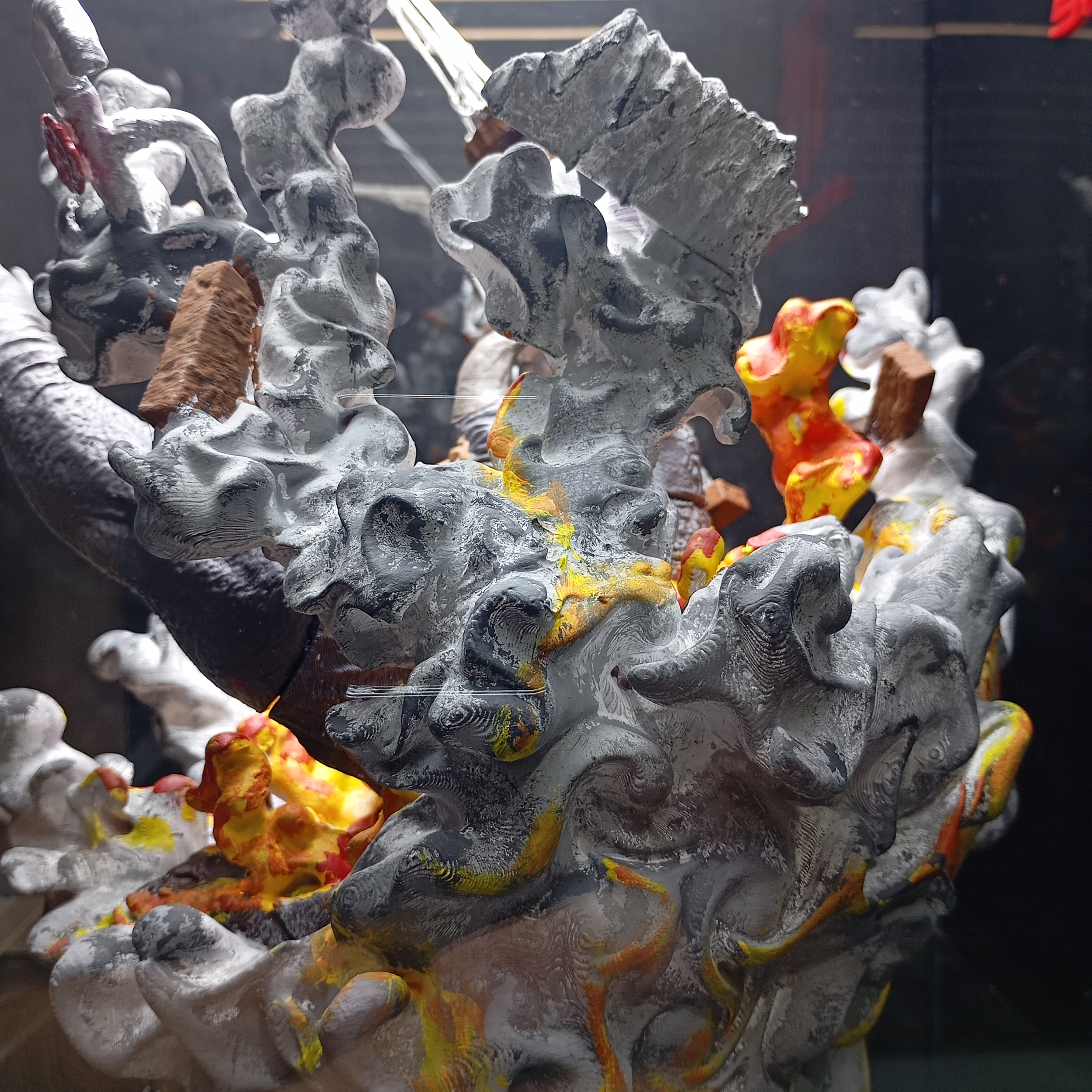 فیگور مدل اسپایدر من مایلز مورالز و راینو ارتفاع 53 سانتی متر