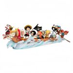 فیگور مدل قایق اژدهای وان پیس طول 36 سانتی متر ارتفاع 10 سانتی‌متر