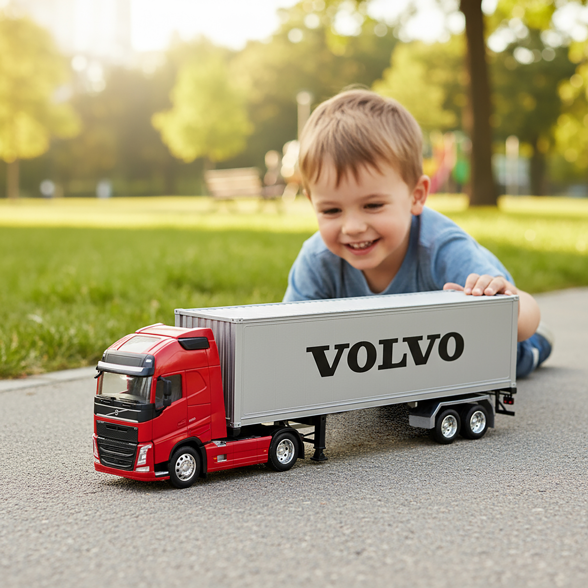 ماکت ماشین فلزی کشنده ولوو FH500 (تریلی) برند ویلی مقیاس 1:32