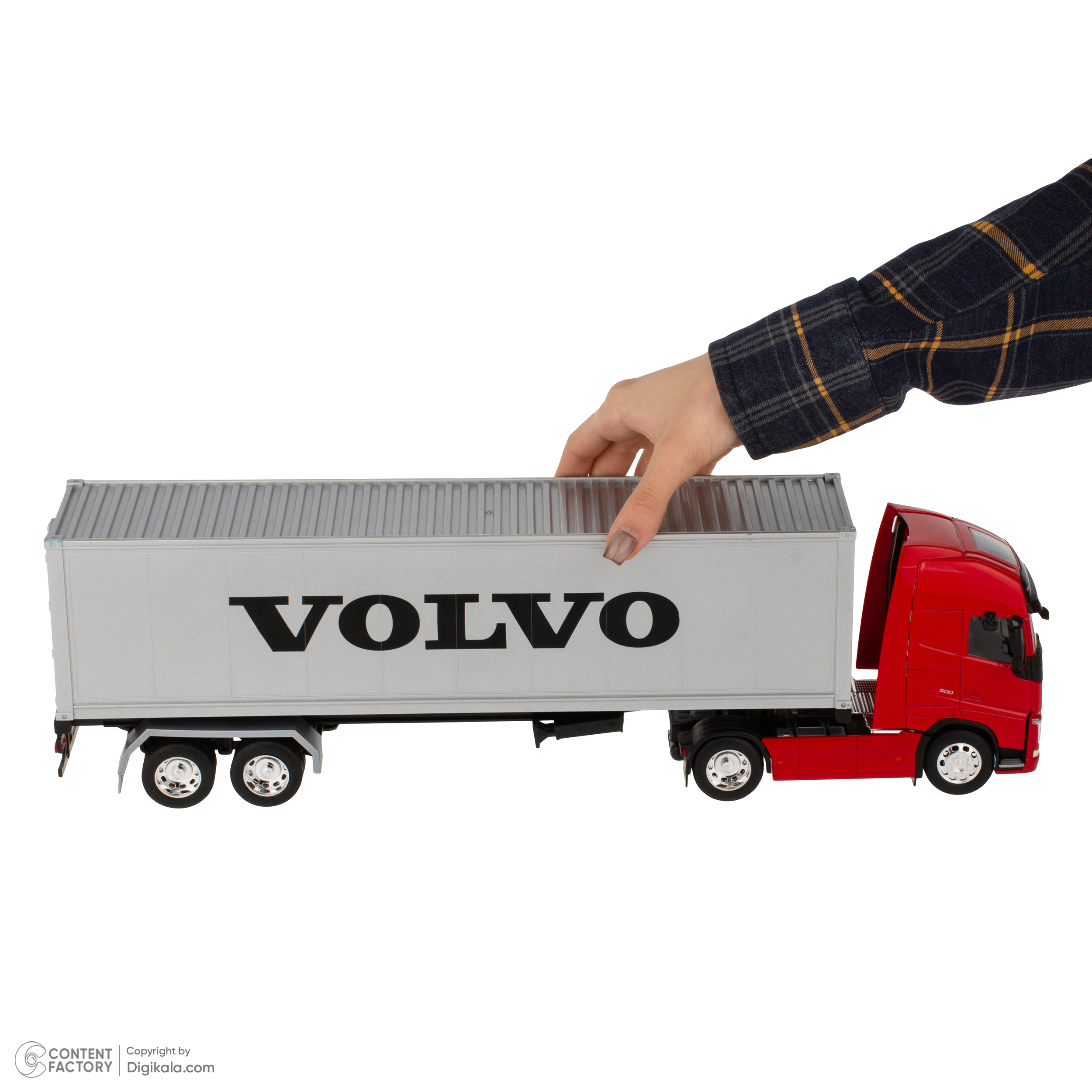 ماکت ماشین فلزی کشنده ولوو FH500 (تریلی) برند ویلی مقیاس 1:32